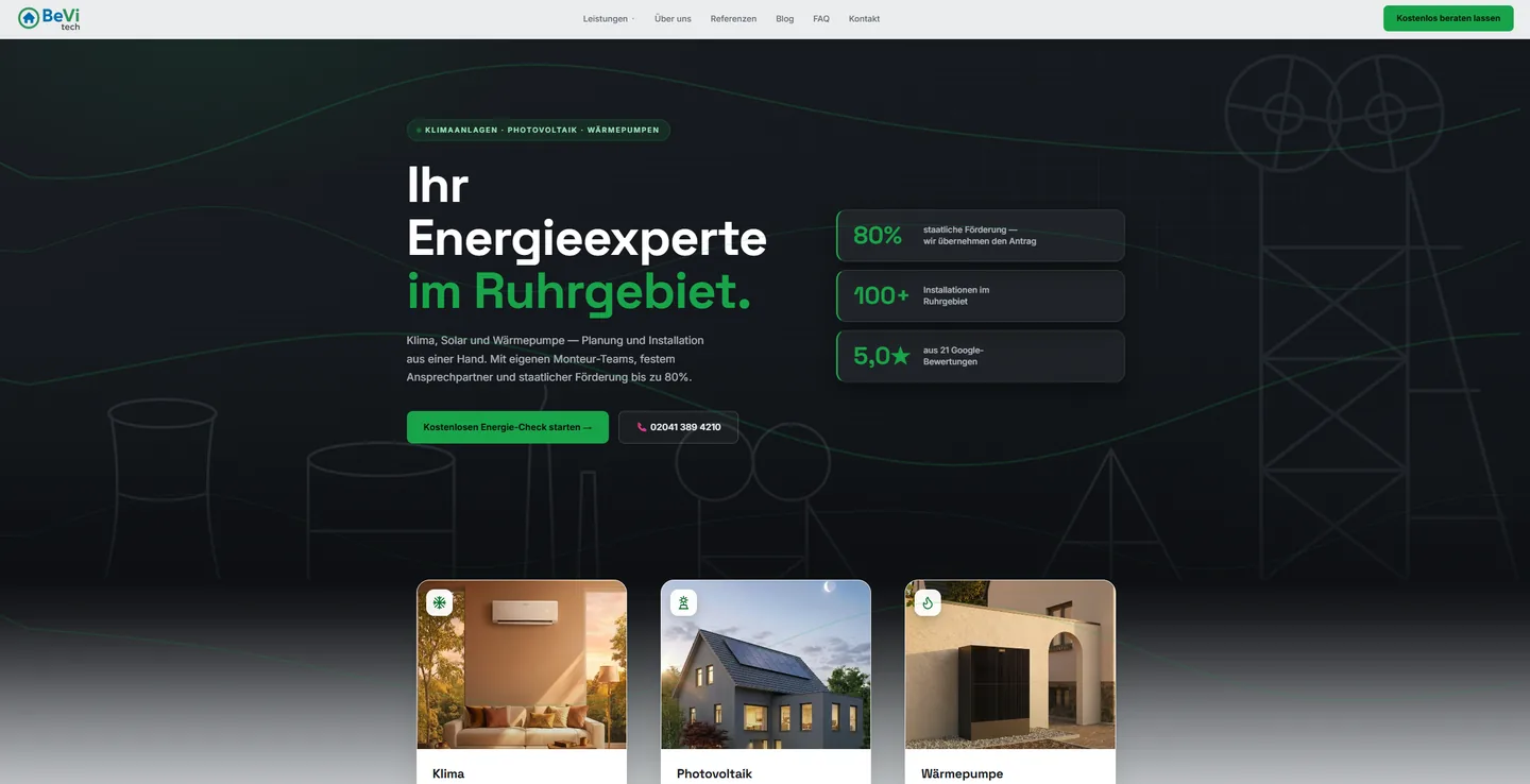 Website von Blitzflow